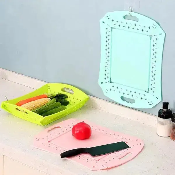 3 In1 Hanging Folding Cutting Board Drain Basket