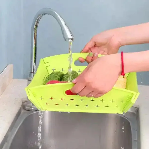 3 In1 Hanging Folding Cutting Board Drain Basket