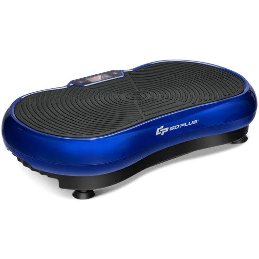 3D Vibration Plate Fitness Machine with Remote Control-Blue