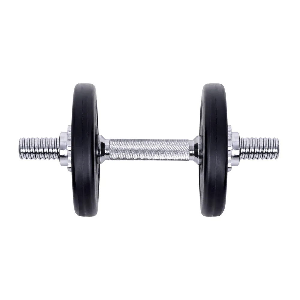 Adjustable 10kg Dumbbell Set, Non-Slip Steel Bar - Everfit