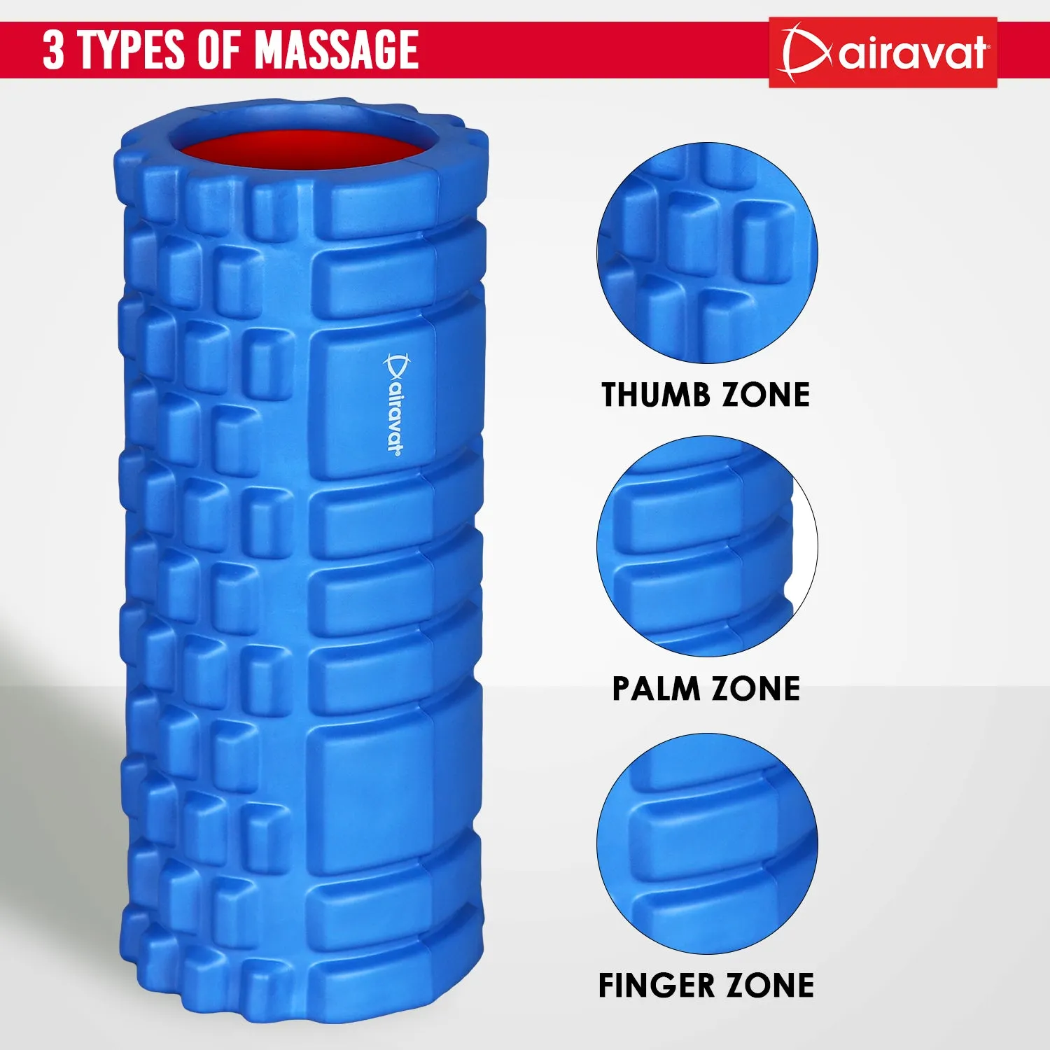 AIRAVAT FOAM ROLLER HOLLOW 33CM