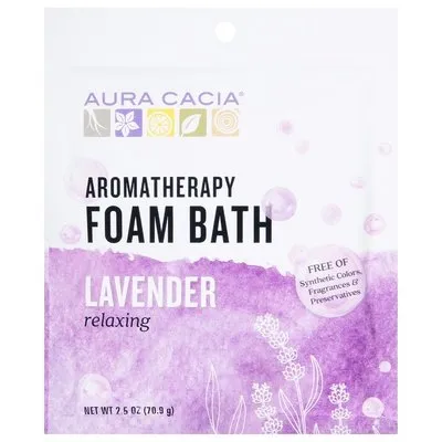 Aura Cacia Foam Bath Lavendr 6/2.5 OZ [UNFI #50884] T