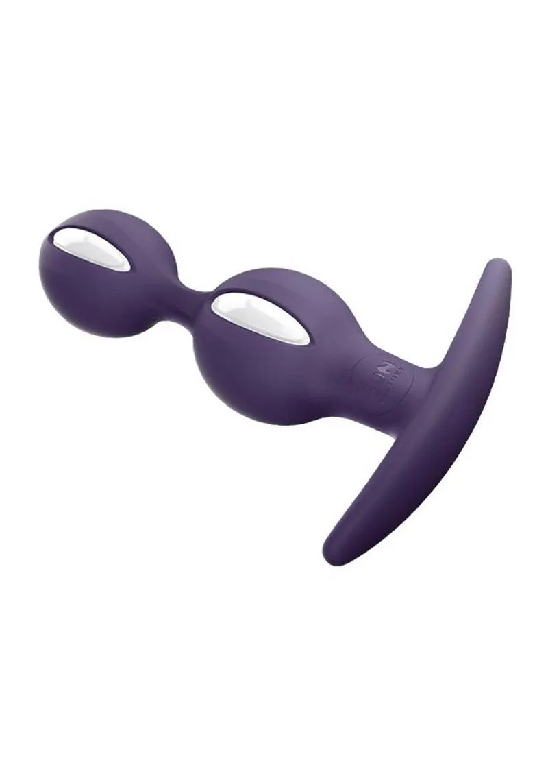 B Balls Silicone Anal Stimulator - Dark