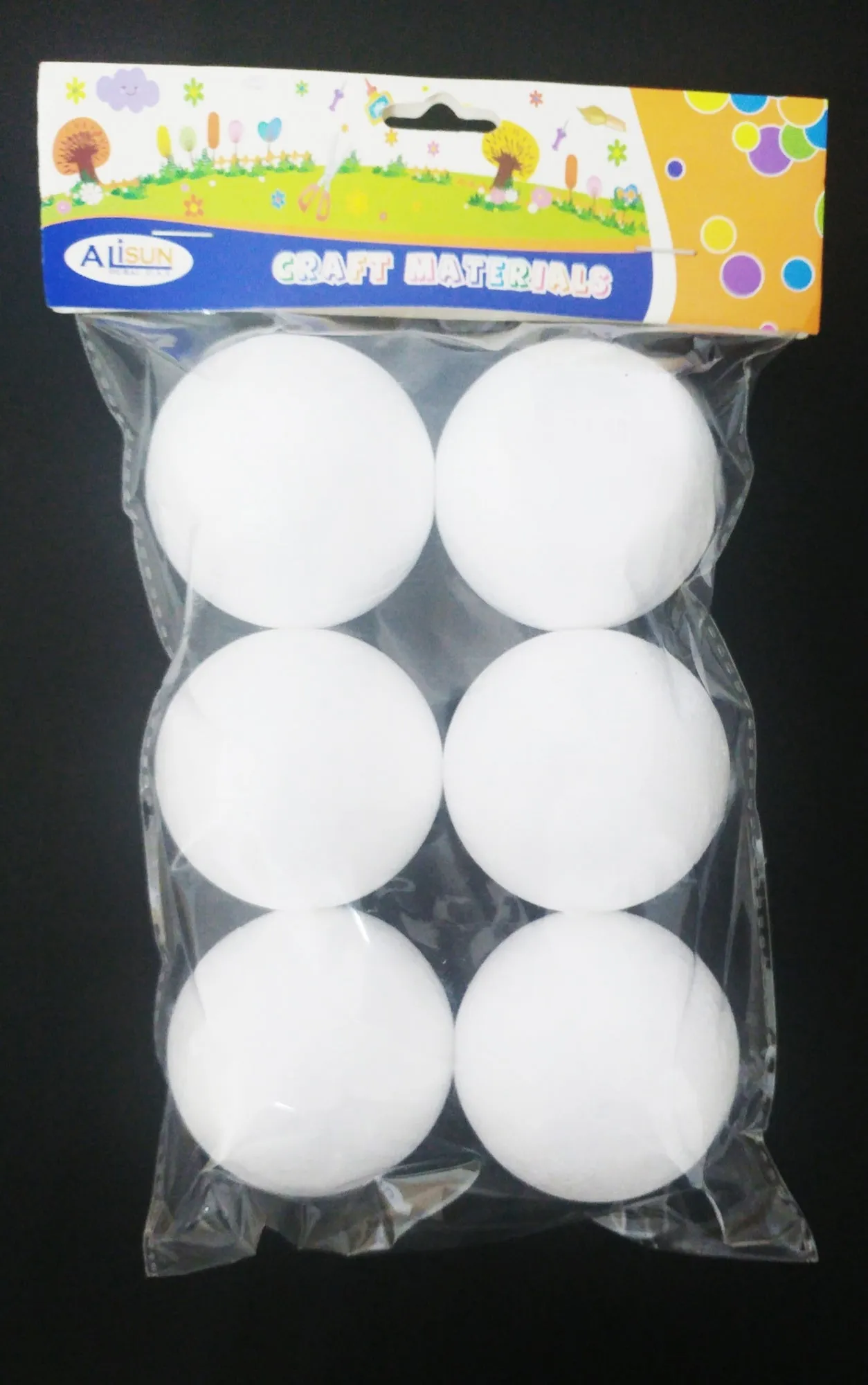 Craft Mat Thermocol Balls 6pc