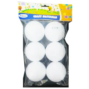 Craft Mat Thermocol Balls 6pc