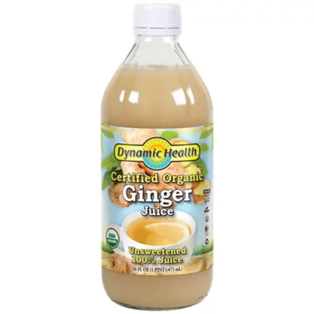 Dynamic Health 100% Organic Ginger Juice 16oz