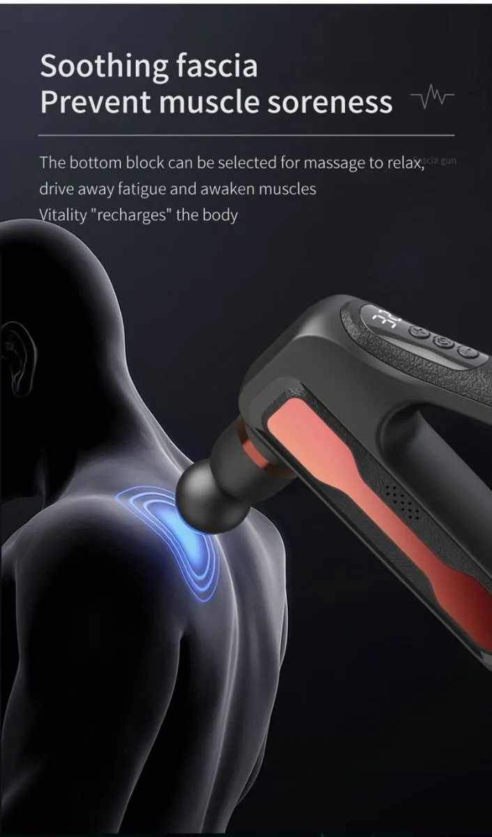 Electric Massage Gun Muscle Gun Professional Full Body Foot Deep Massage Therapy Gun Tissue Percussion Vibration Muscle Massage