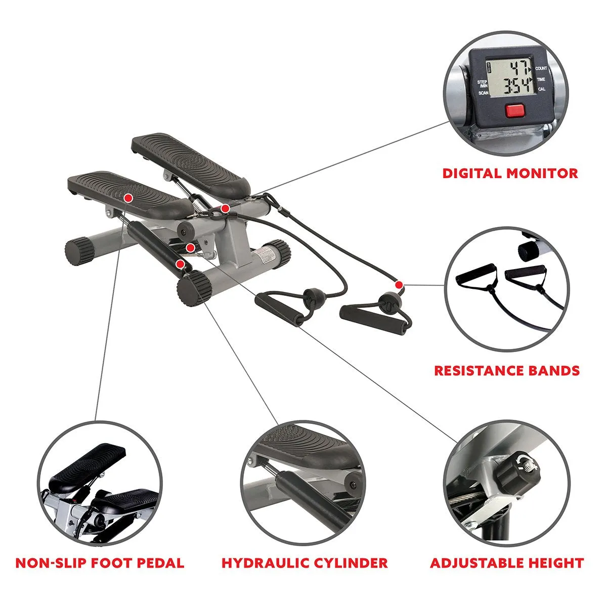 Electronic Stepper Mini Elliptical Trainer