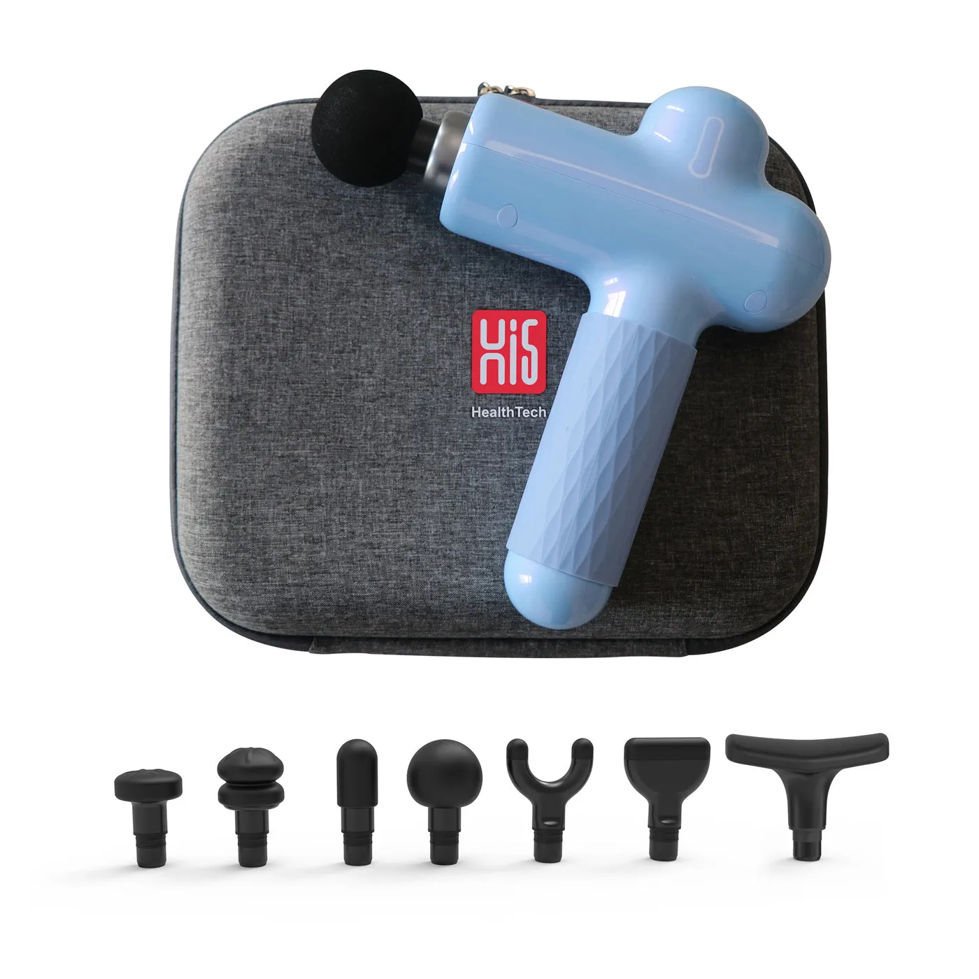 Hi5 Sportster Vibration Massage Gun with 4 & 7 Levels Speeds and Nylon Carrying Case Colours