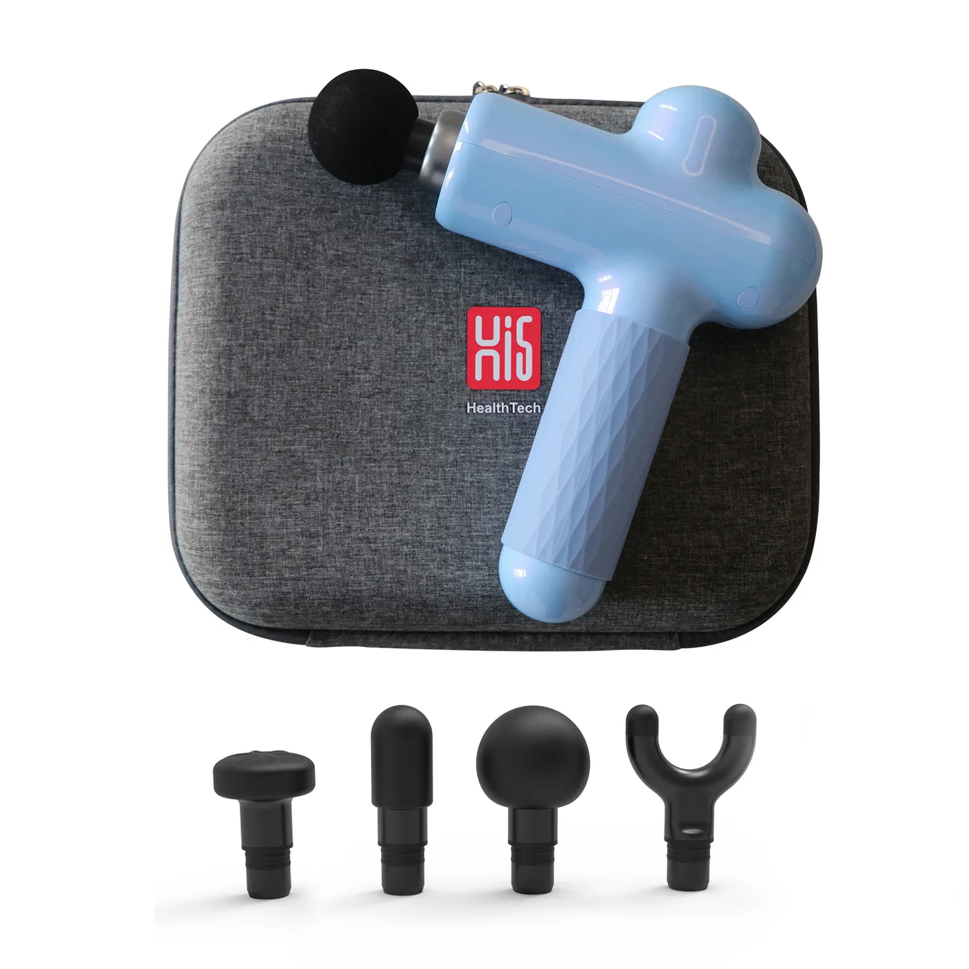 Hi5 Sportster Vibration Massage Gun with 4 & 7 Levels Speeds and Nylon Carrying Case Colours