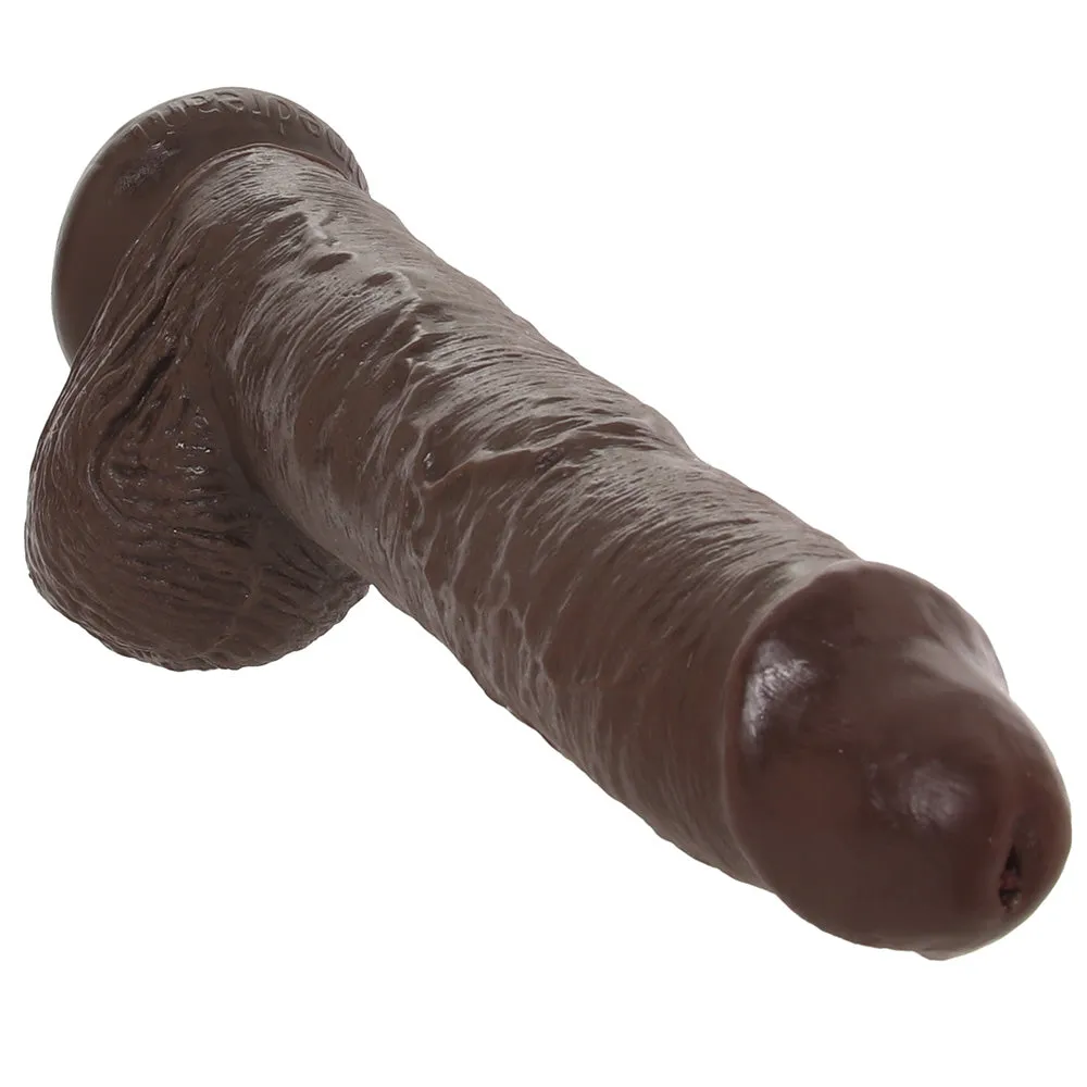 King Cock 10 Inch Cock with Balls in Brown