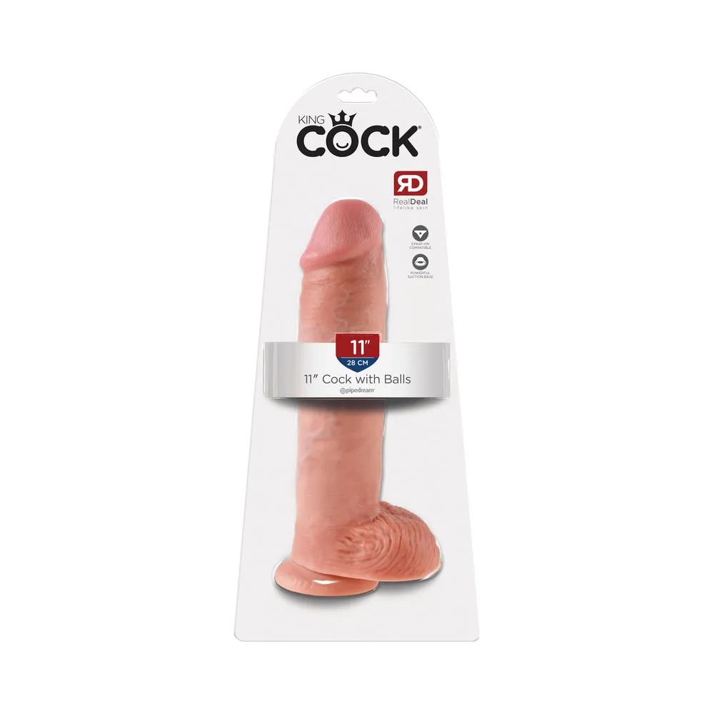 King Cock 11" Cock - Beige