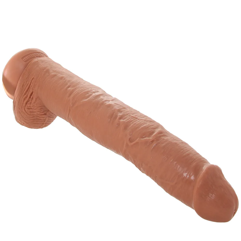 King Cock 14 Inch Cock with Balls in Tan