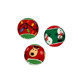 KONG Christmas Squeaker Ball Small Assorted Dog Toy***