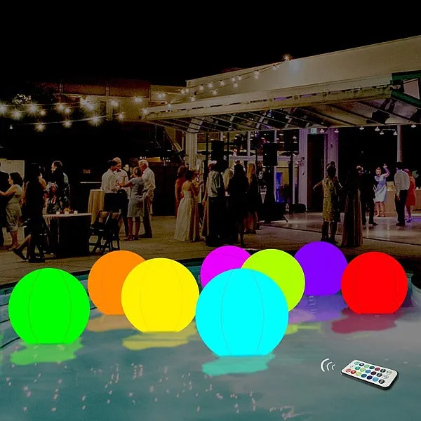 LED Light Up Beach Ball & Remote - 16 Colours & Multiple Modes