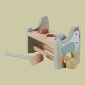 Little Farm Wooden Hammer Pounding Bench with Rolling Balls