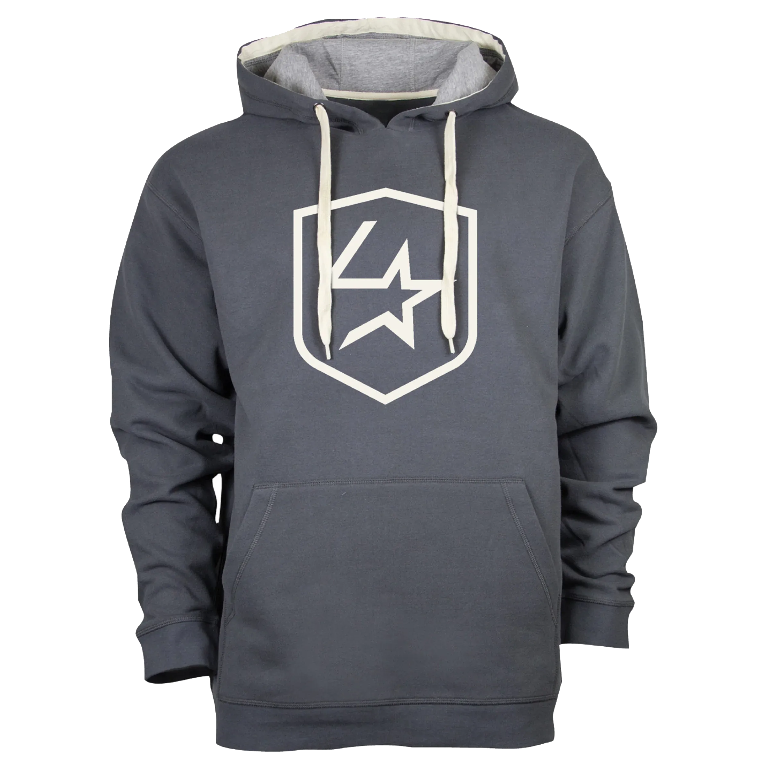 Lone Star Ropes Shield Hoodie - Dark Grey