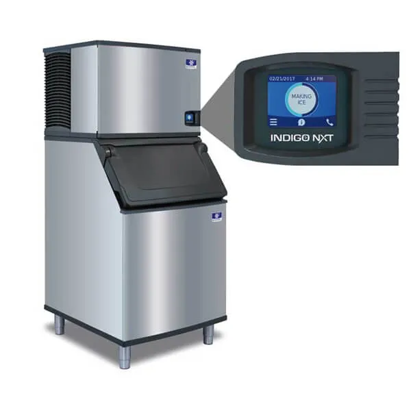 Manitowoc IDT0620W-161 22" Water Cooled Full Size Cube Ice Machine Indigo NXT - 115V, 530 lb.