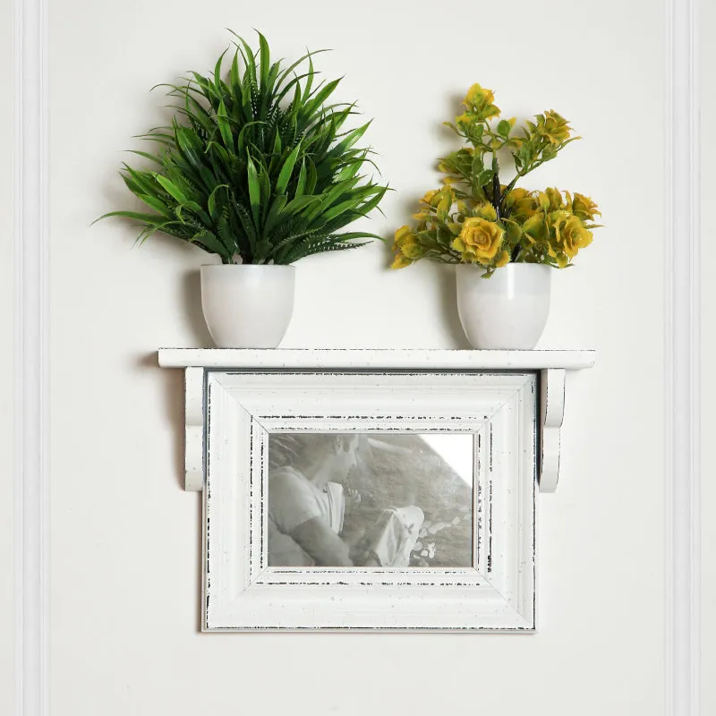 Meso Photo Frame With Wall Shelf - White