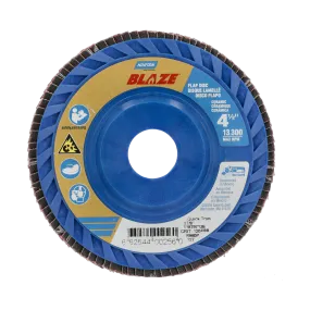 Norton 4-1/2 x 7/8 In. Blaze Plastic Flat Flap Disc T27 120 Grit R980P CA 10 Count