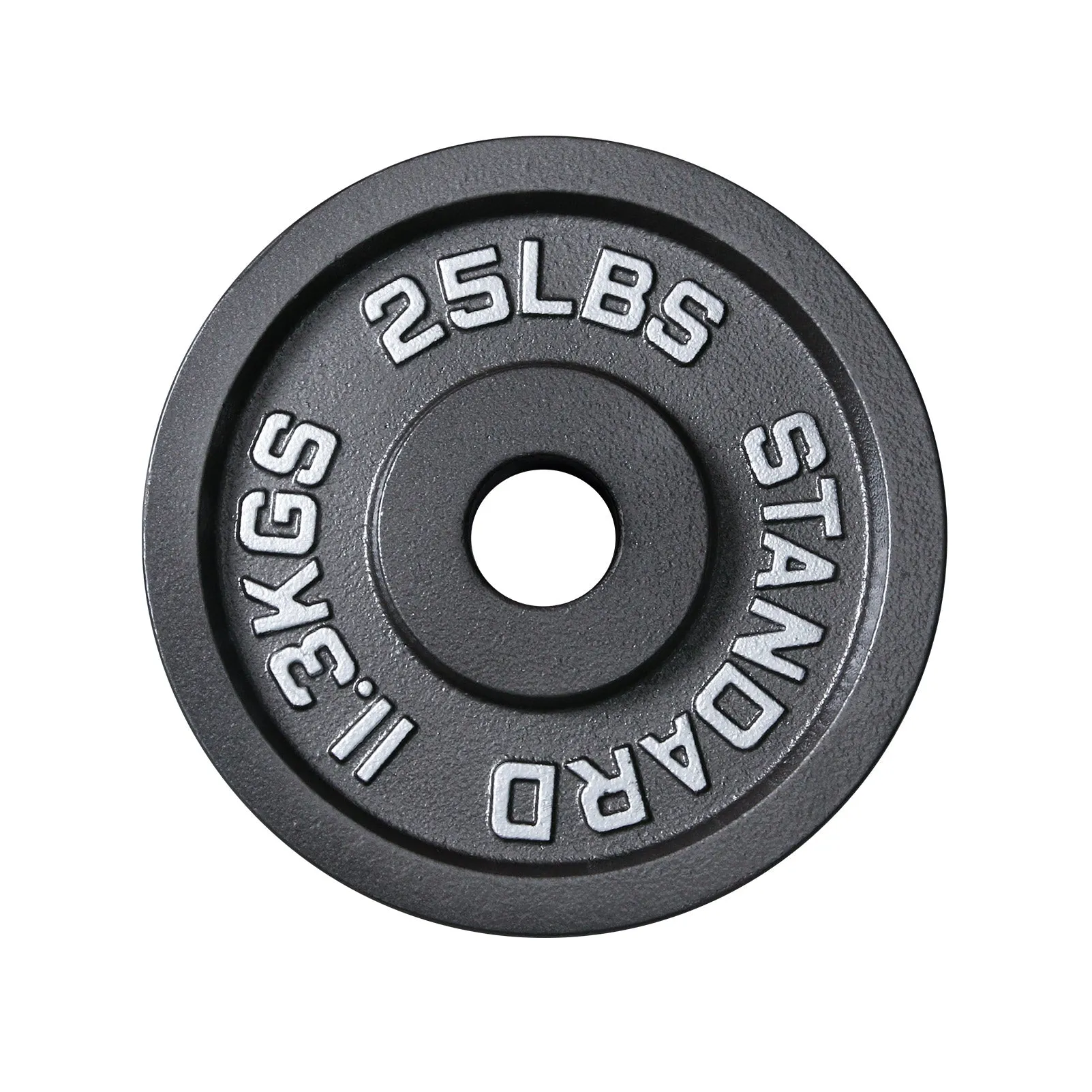 RitFit Old School Single-sided Black Iron Weight Plates, 2'' Olympic Plates