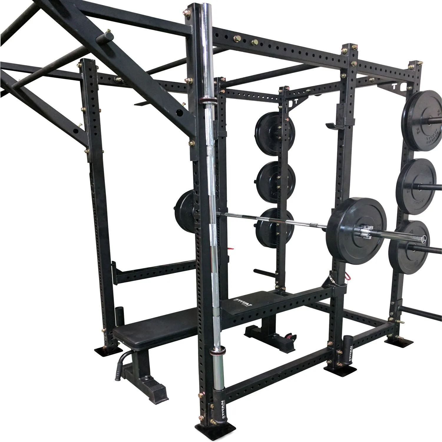 Scratch and Dent, Pair Of Vertical Mount Barbell Holders For T-3 Power Rack