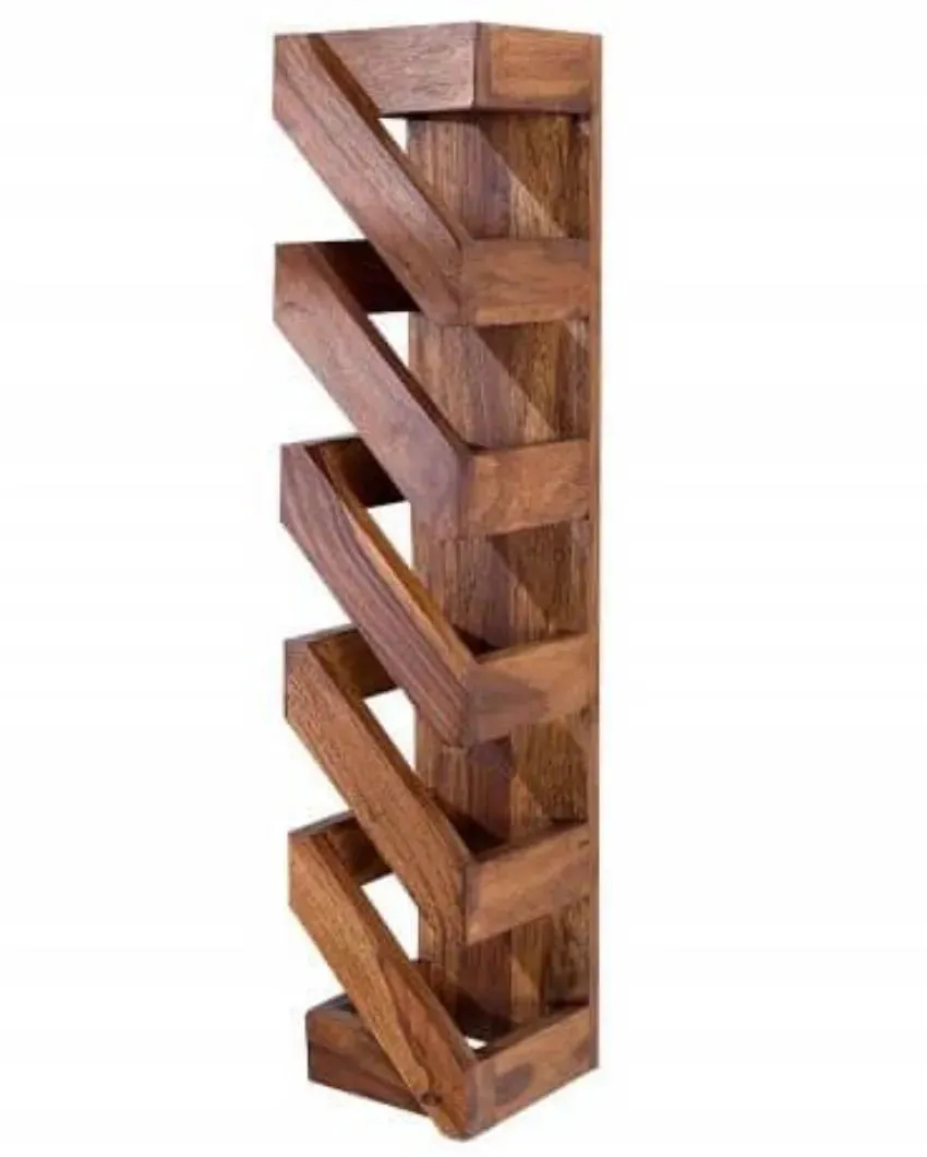 Sheesham Wood Wine Wall Rack