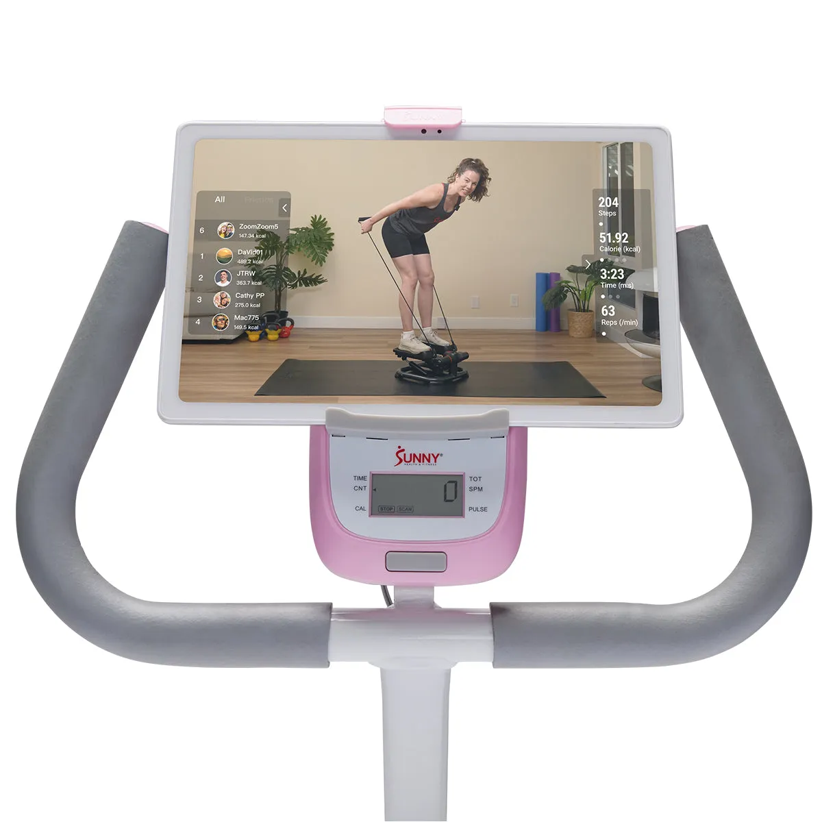 Smart Advanced Stair Exercise Stepper with Handlebar and Resistance Bands