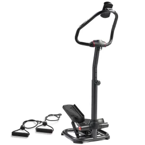 Smart Heavy Duty Power Stepper with Handlebar and Resistance Bands