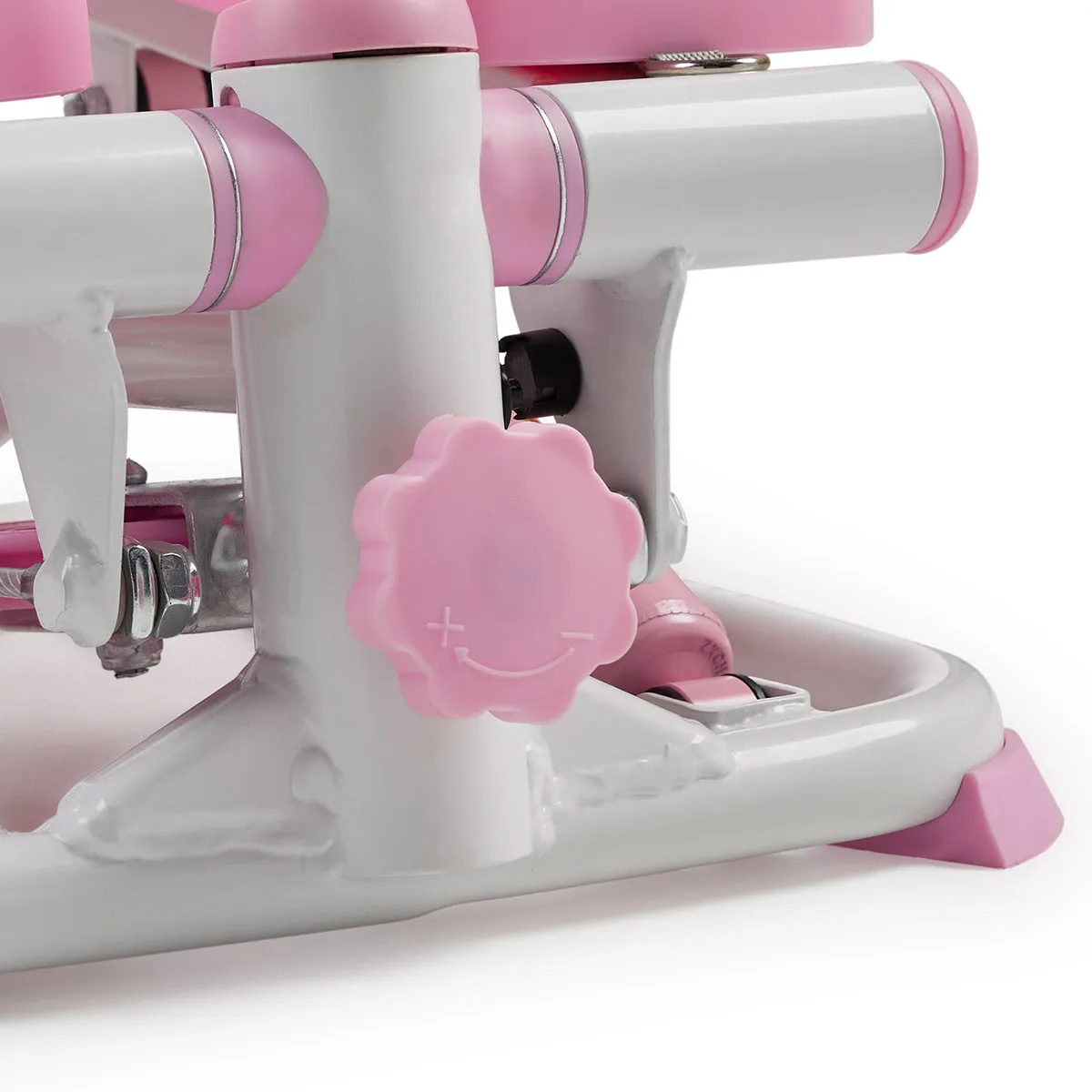 Smart Pink Mini Stepper with Resistant Bands