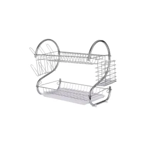 Stainless Steel Dish Rack 2-Tier 38cm