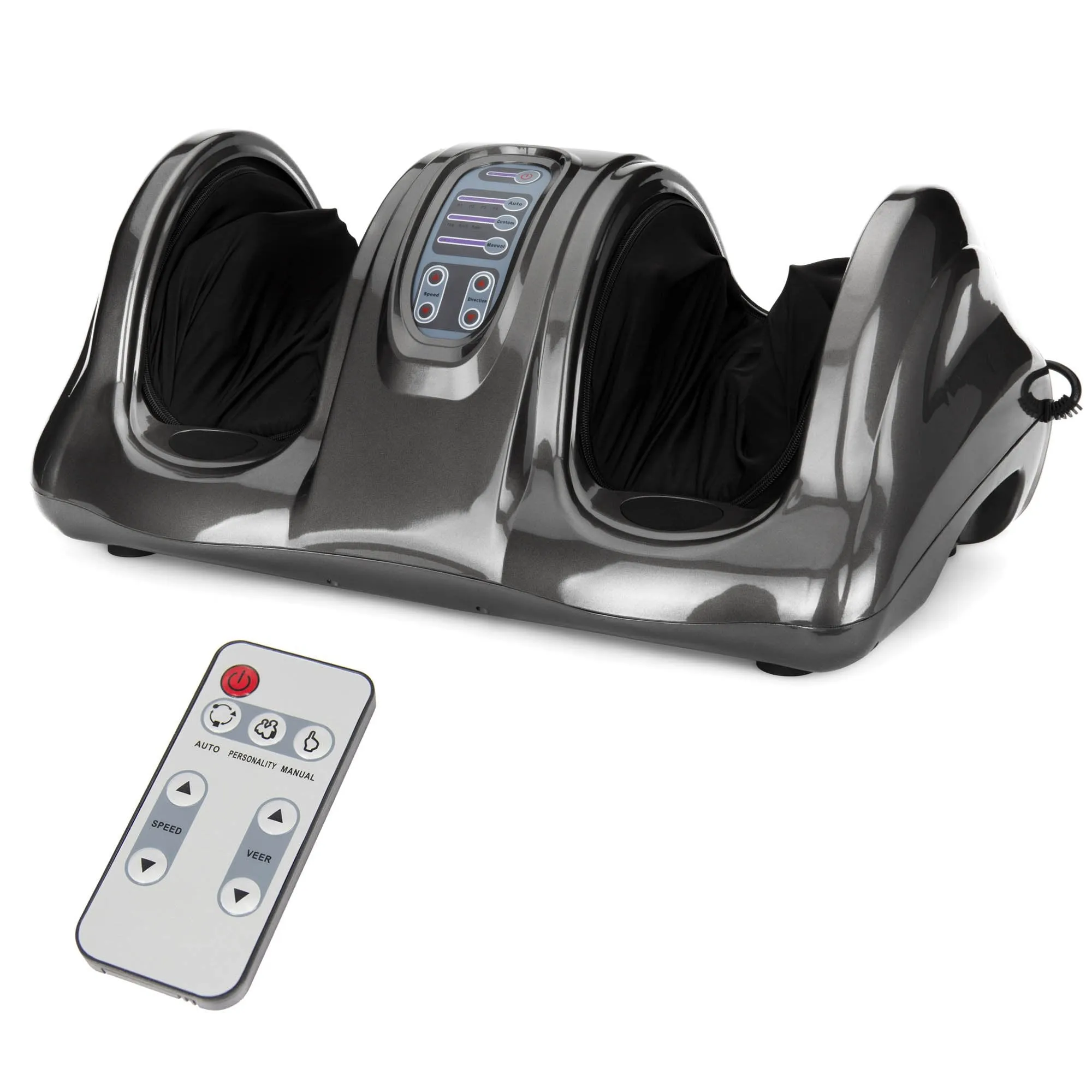 Therapeutic Foot Massager w/ High Intensity Rollers, Remote, 3 Modes