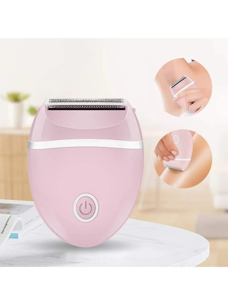 Women'S Electric Hair Shaver Personal Care Tool For Bikini, Legs, And Underarms, Pink, Public Hairs