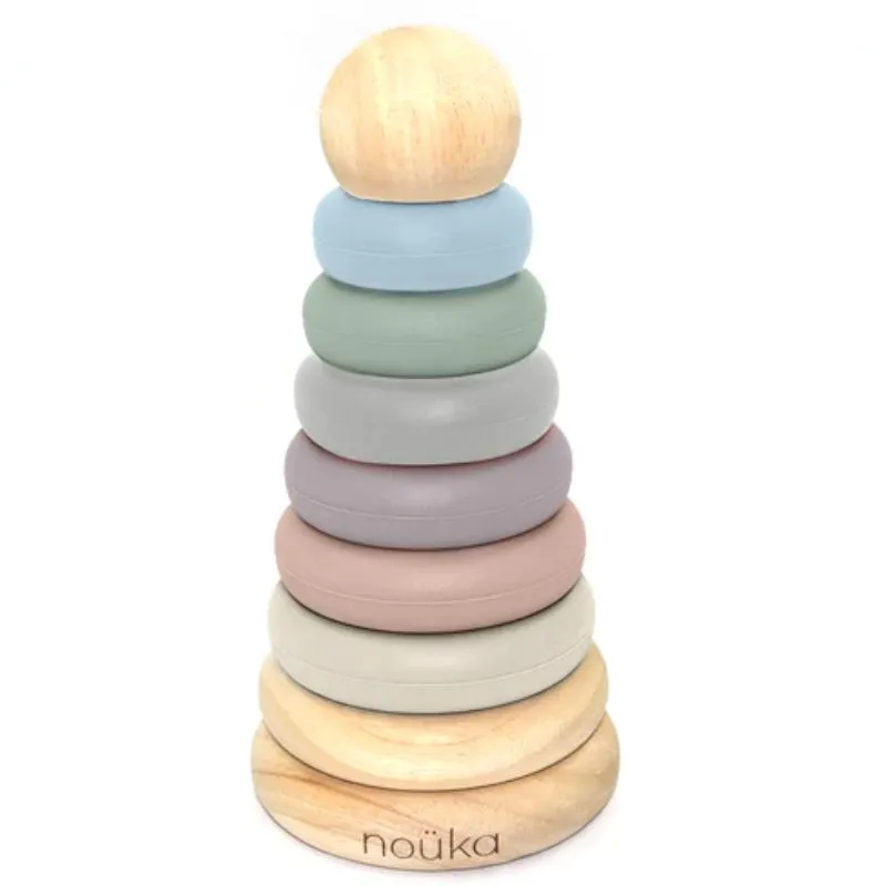 Wood & Silicone Stacker