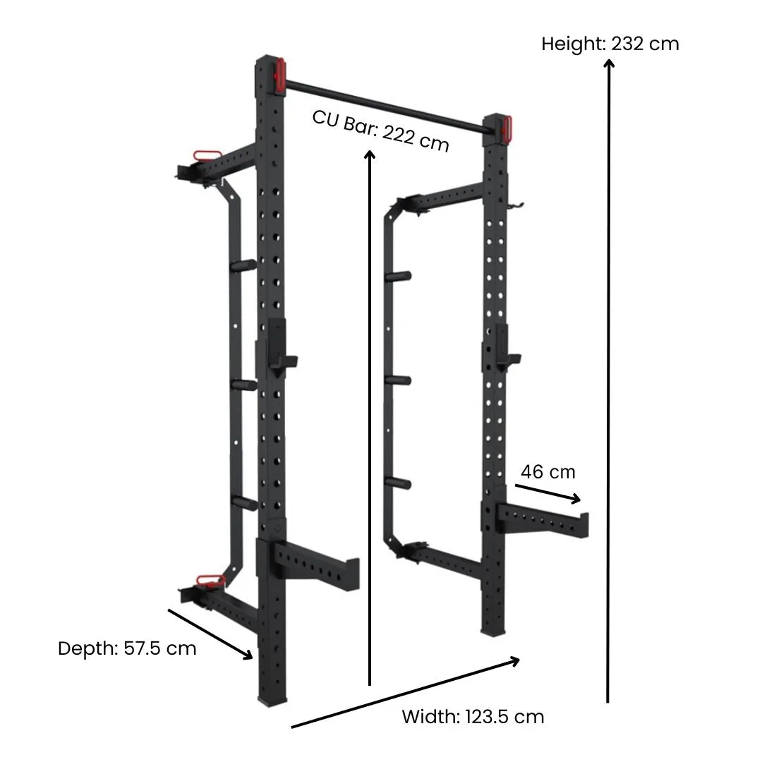 Xpeed Wall Mounted Folding Squat Rack